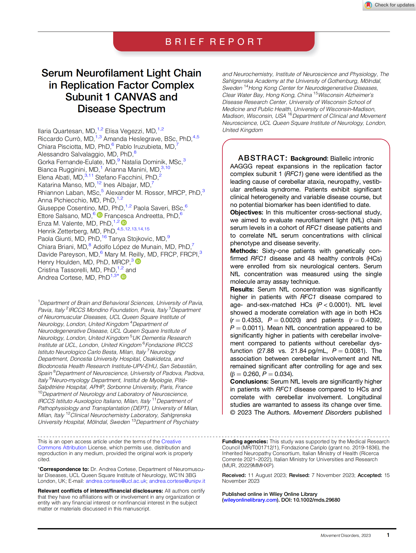 Serum Neurofilament Light Chain in Replication Factor Complex Subunit 1 CANVAS and Disease Spectrum_00.png